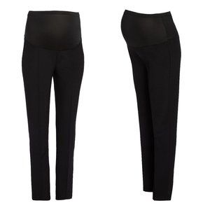 NWT Black Straight-Leg Maternity Dress Pants
